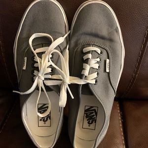 VANS gray flats size 7